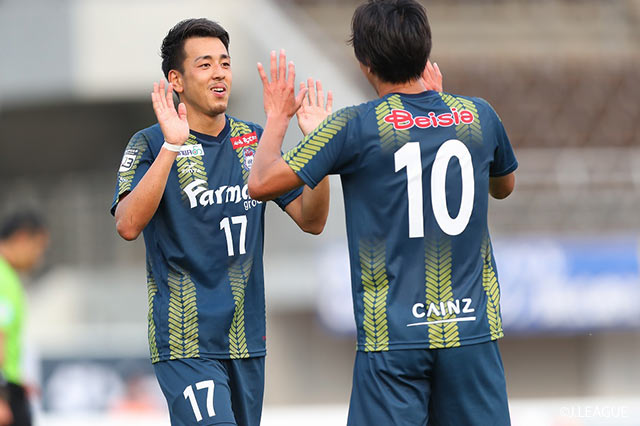 2得点を奪った髙澤 優也(群馬/#17)。4-1の快勝に貢献した