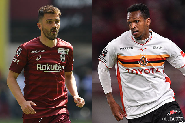 得点を決めるのは、ここ4試合で3得点を記録するダビド ビジャ（神戸）かここまでリーグ5得点のジョー（名古屋）か!?