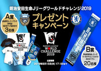 試合使用コーナーフラッグ(非売品)&記念グッズ詰め合せやタオルマフラーが当たるプレゼントキャンペーンを実施!【明治安田生命Jリーグワールドチャレンジ2019】