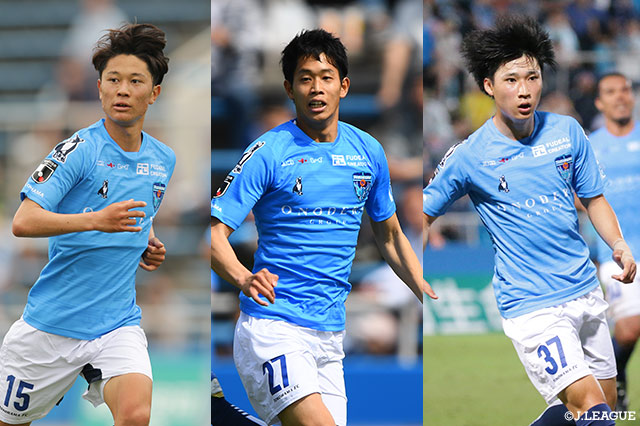 4位の横浜FCは齋藤 功佑、中山 克広、松尾 佑介（左から順に）の2列目が好調を維持しており、この若きトリオが今節もカギを握りそうだ