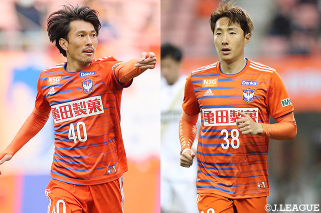 MF小川とMFチョ ヨンチョルの契約満了を発表【新潟】