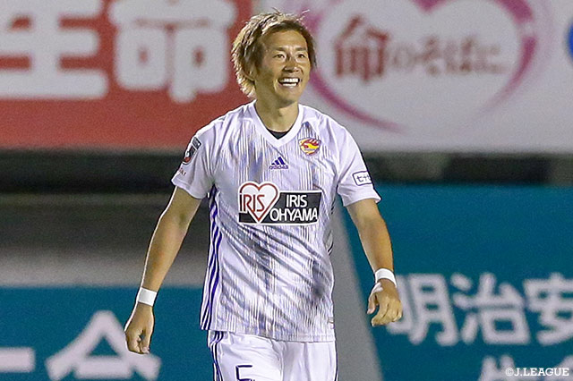 3試合勝利がない仙台は前節、今季初出場でゴールを決めたベテランの兵藤 慎剛に期待がかかる