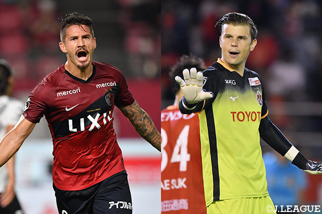 勝点45で並び、ACL出場圏内とは3ポイント差に付ける鹿島と名古屋の対決も、今節の注目カードとなる
