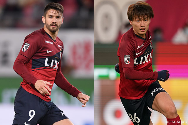 ザーゴ体制2年目を迎えた鹿島は、エヴェラウド(左)と上田 綺世の強力2トップが、今季の生命線となるだろう