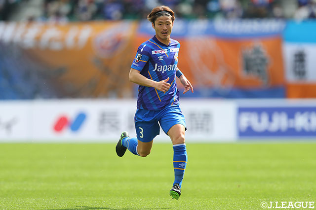 DF亀川が全治6週間の負傷【長崎】