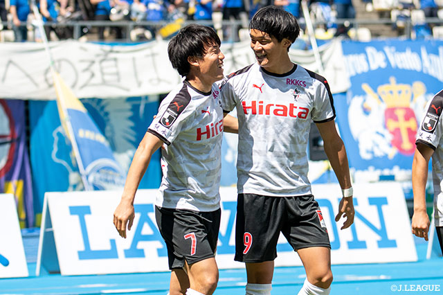 熊本はここ4試合で3勝と調子を上げている。初ゴールを決めた田辺 圭佑が今節も輝きを放てるか