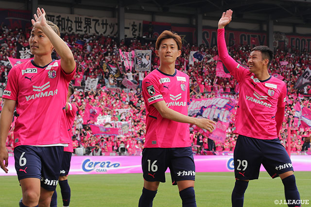Ｃ大阪は横浜FMと並んで5月最多の13ポイントを上積みし5位に順位を上げている