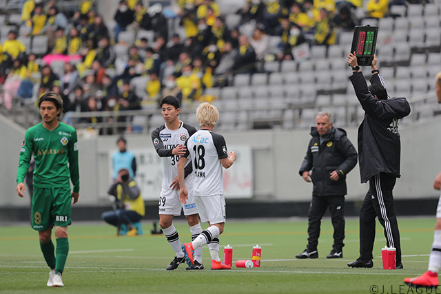 Jリーグデビューは2019年3月の東京ヴェルディ戦でした。