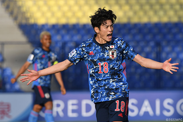 AFC U23アジアカップの韓国戦で鮮烈な2ゴールを記録するなど、成長を続けています。