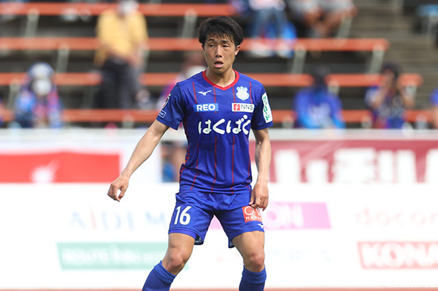  MF林田の負傷を発表【甲府】