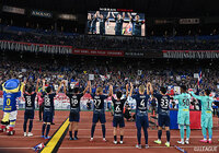 福岡と対戦した横浜FMは、1-0で勝利して勝点を55に伸ばし、順位表のトップを守った