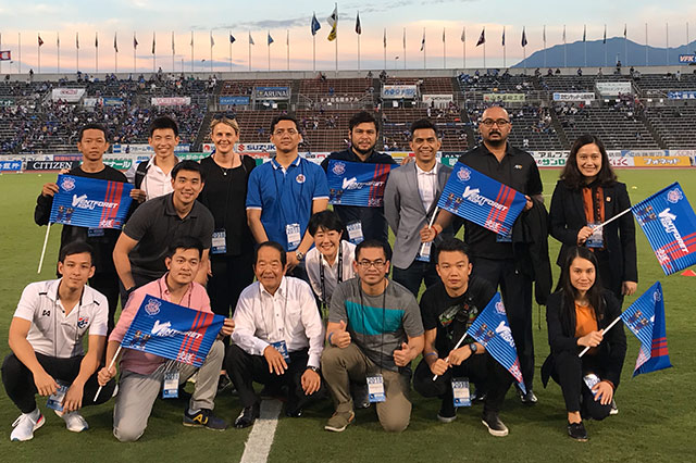 2018Jリーグ提携リーグセミナー 甲府戦視察