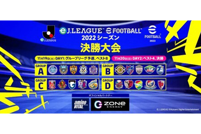 Ｊ１・Ｊ２リーグ全40クラブによるクラブ対抗ｅスポーツ「eＪリーグ eFootball™ 2022シーズン」の大会オフィシャルパートナーに 「アミノバイタル®」と「エナジードリンクZONe」が決定！