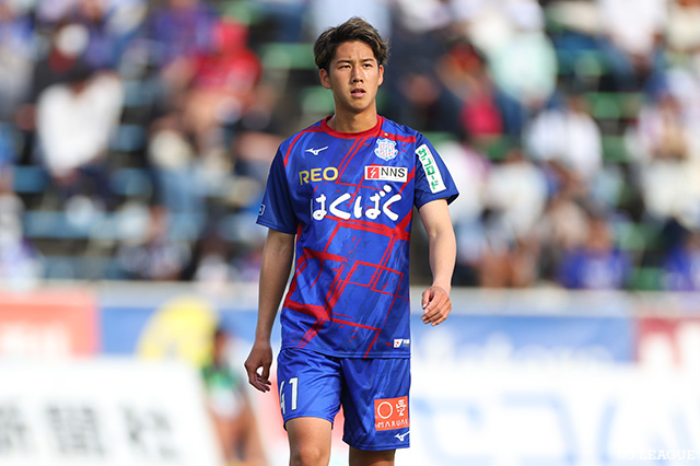土肥は今季、ヴァンフォーレ甲府に期限付き移籍し、明治安田生命J2リーグで3試合・0得点の成績でした