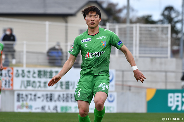 饗庭は今季加入し、明治安田生命J3リーグで10試合・1得点の成績でした