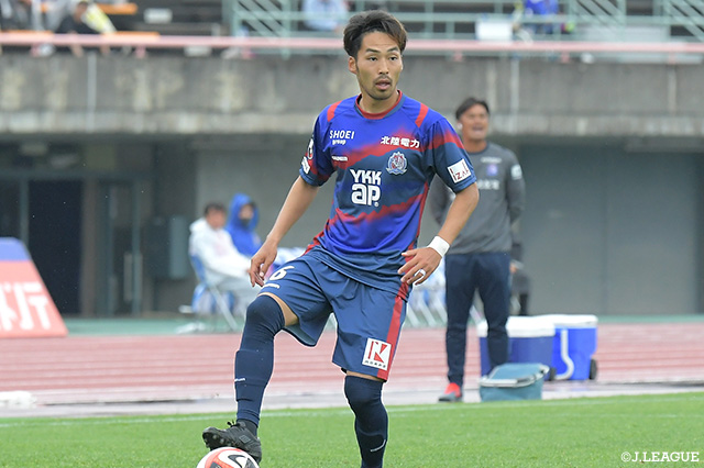 碓井は2019年より富山に在籍し、今季の明治安田生命J3リーグで12試合・0得点の成績でした