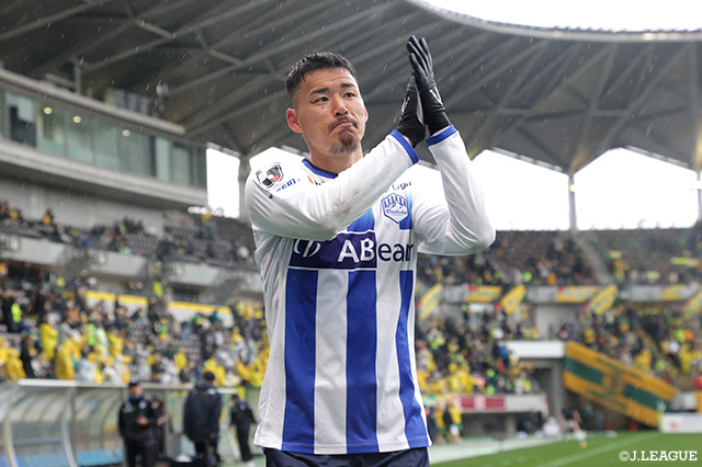 開幕戦で2ゴールを決めた高橋 潤哉(山形)が今節も輝きを放てるか