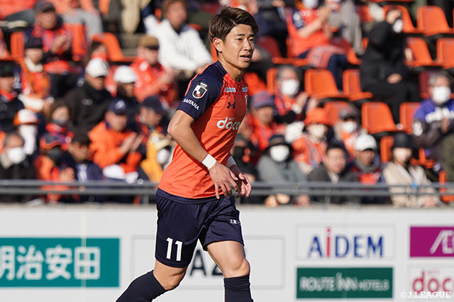 中野は2021年より大宮に在籍し、今季の明治安田J3リーグで7試合・1得点の成績でした