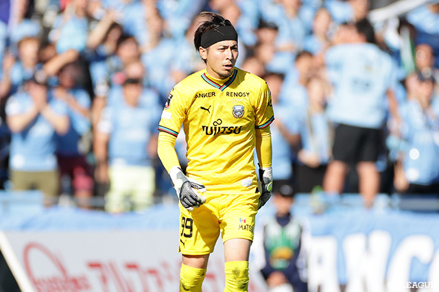 上福元は昨季川崎Fに加入し、今季の明治安田J1リーグで8試合に出場しました
