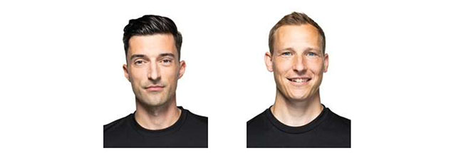 (左から、フロリアン・バドストゥーブナー、マルティン・ペーターセン)