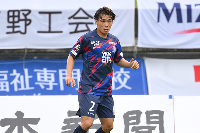 DF吉田が全治6週間の負傷【富山】