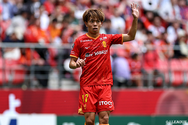 MF内田の負傷を発表【名古屋】