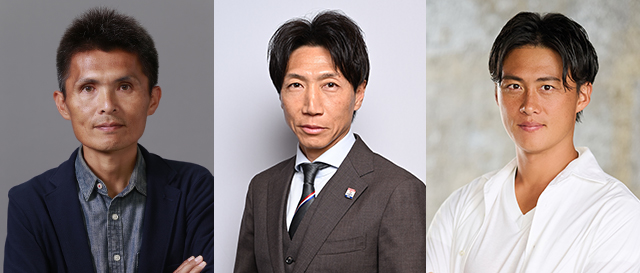解説:名良橋晃(鹿島アントラーズ OB)、波戸康広(横浜F・マリノス アンバサダー)、李忠成(柏レイソル OB)