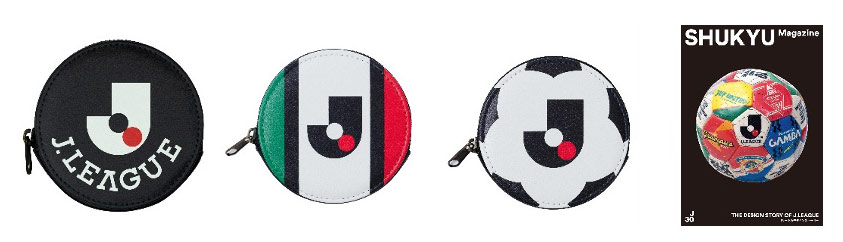 Coin Case（黒・フラッグ・ボール）・THE DESIGN STORY OF J.LEAGUE