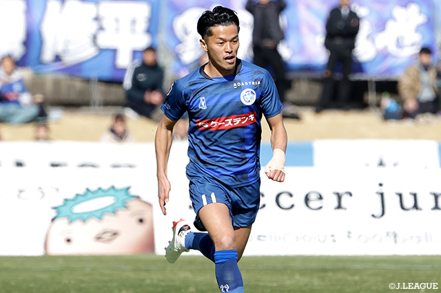 草野は2023年に加入し、今季途中よりレノファ山口ＦＣに期限付き移籍していました
