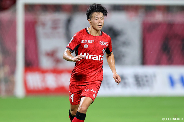 塩浜は昨季熊本に加入し、明治安田Ｊ２リーグで37試合・10得点の成績でした