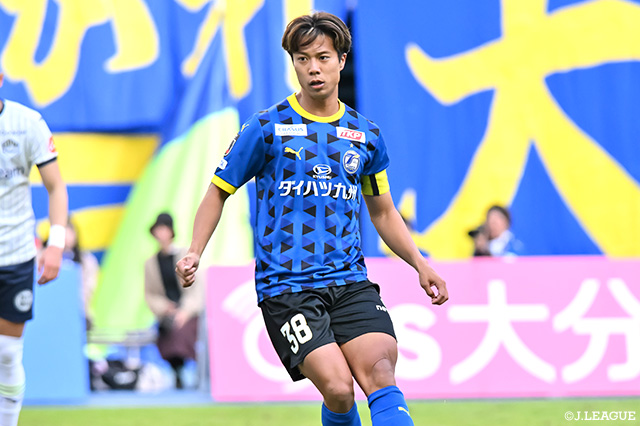 天笠は昨季大分に加入し、明治安田Ｊ２リーグで38試合・1得点の成績でした