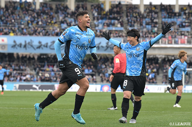 圧巻のハットトリックを達成したエリソン（川崎Ｆ）