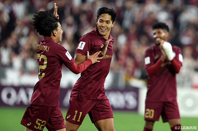 先制ゴールをマークした武藤 嘉紀（神戸）