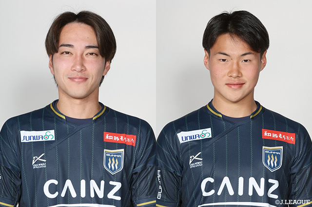 群馬は、MF山口 一真とMF佐藤 凜弥の負傷を発表しました