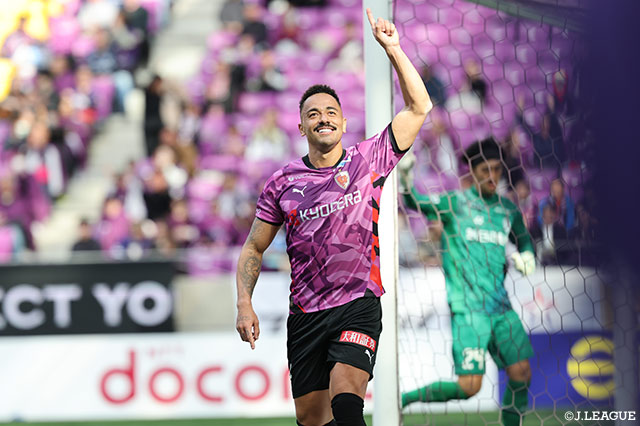2節から3試合連続ゴールを記録したラファエル エリアス（京都）が今季もリーグ戦の主役となる可能性は高い
