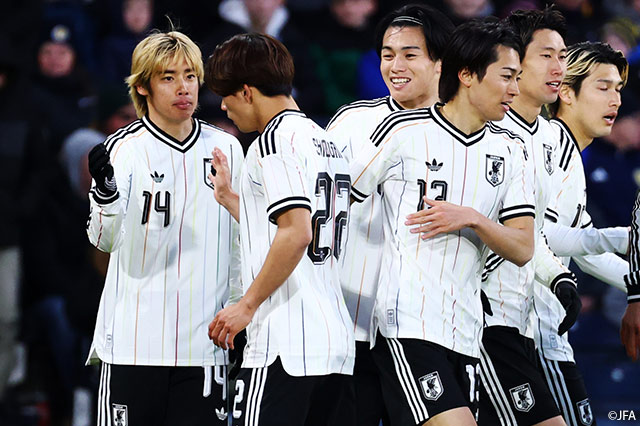 日本代表は29日（日本時間）にスコットランドと国際親善試合を行い、1-0で勝利した