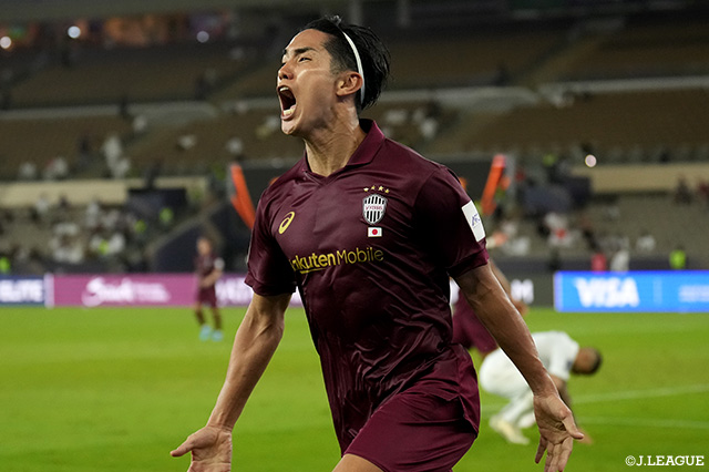 終了間際の90＋3分、同点ゴールをマークした武藤 嘉紀