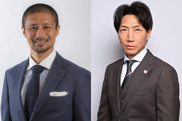 解説:坪井慶介(浦和レッズ OB)、波戸康広(横浜F・マリノス アンバサダー)