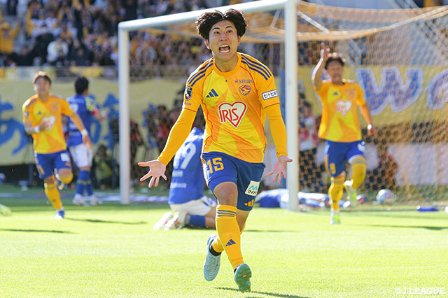 決勝ゴールをマークした南 創太（仙台）