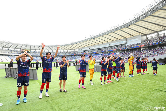 FC東京は4連勝で勝点を32に伸ばし、得失点差で鹿島をかわして暫定首位に浮上した
