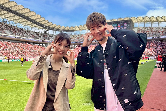 ラブJファミリーのJOYさんと一緒に、メルカリスタジアムを大満喫しちゃいます!