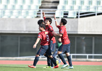 【Ｊユースカップ　決勝　鹿島ユースvsＧ大阪ユース】寺門の先制ゴールで1-0とした鹿島ユース（1/7）