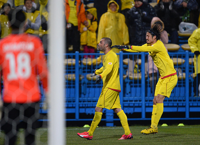 【ＡＣＬ２０１５ プレーオフ 柏vsチョンブリ】延長後半、試合を決めたレアンドロ（柏）（９／１０）