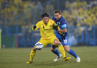 【ＡＣＬ２０１５ プレーオフ 柏vsチョンブリ】体を張ったディフェンスを見せた鈴木（柏）（８／１０）