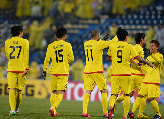 【ＡＣＬ２０１５ プレーオフ 柏vsチョンブリ】先制ゴールを決めた武富（柏）（３／１０）