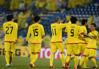 【ＡＣＬ２０１５ プレーオフ 柏vsチョンブリ】先制ゴールを決めた武富（柏）（３／１０）