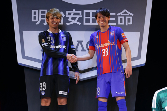 【２０１５Ｊリーグプレスカンファレンス】宇佐美（Ｇ大阪）と東（ＦＣ東京）（８／１８）