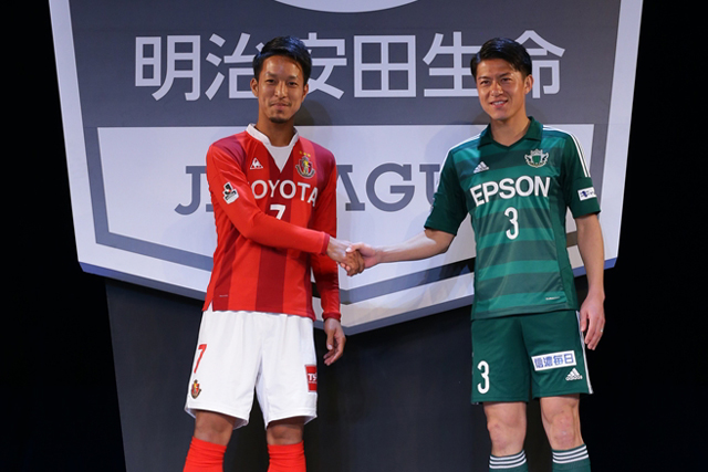 【２０１５Ｊリーグプレスカンファレンス】田口（名古屋）と田中（松本）（７／１８）