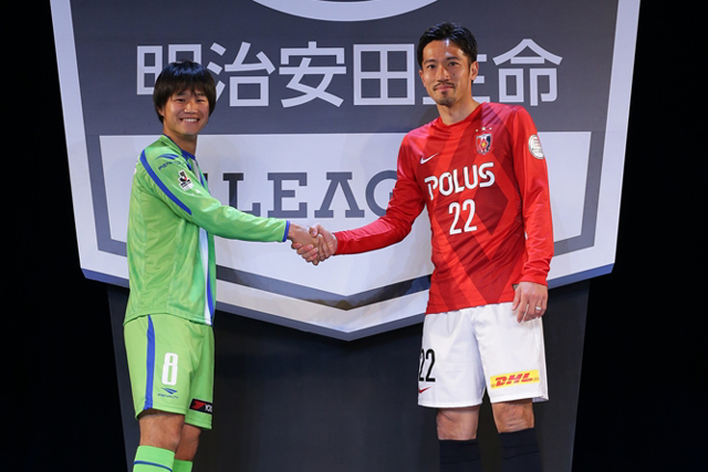 【２０１５Ｊリーグプレスカンファレンス】山田（湘南）と阿部（浦和）（５／１８）