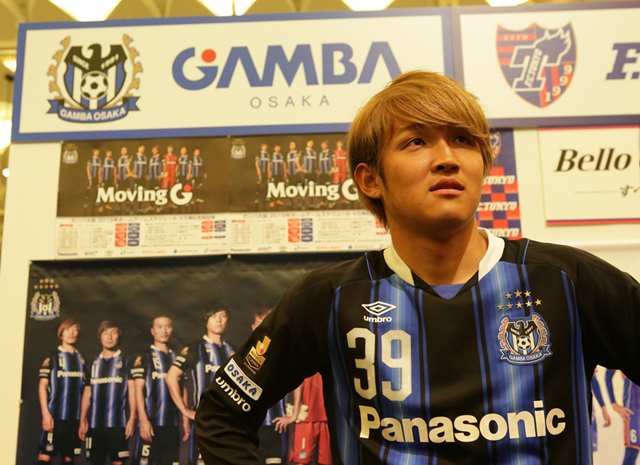 【２０１５Ｊリーグプレスカンファレンス】真剣な眼差しの宇佐美（Ｇ大阪）（５／２１）